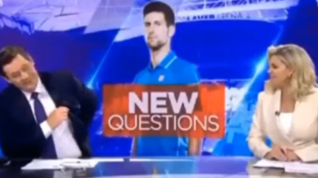 שני מגישים יורדים על ג'וקוביץ'