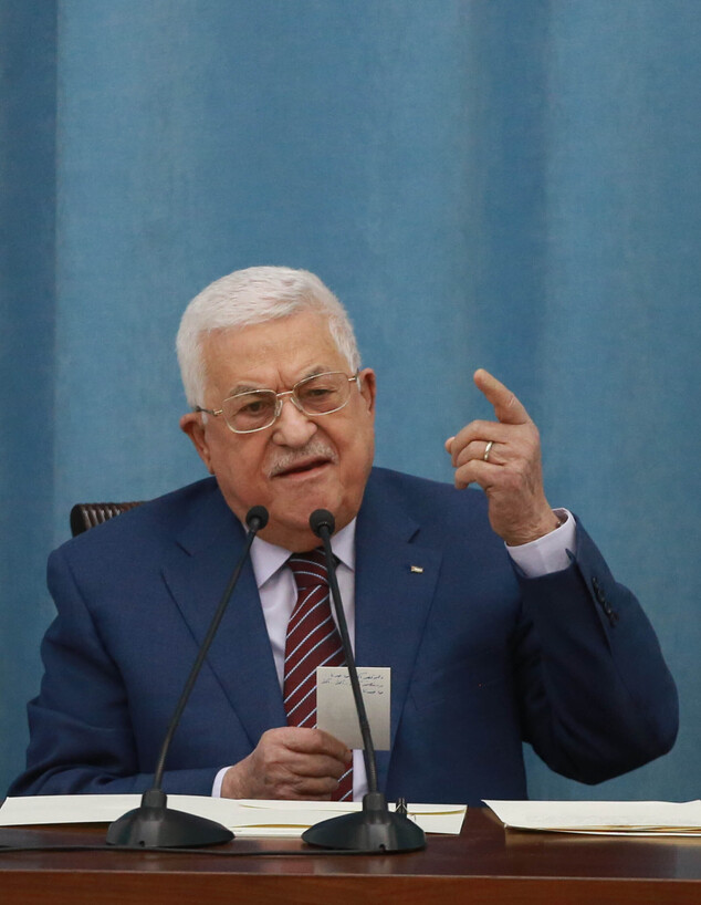 אבו מאזן יו"ר הראשות הפלסטינית (צילום:  Issam Rimawi, getty images)
