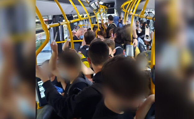 עומסים בקווי האוטובוס בחולון (צילום: ארגון נהגי האוטובוסים בישראל)