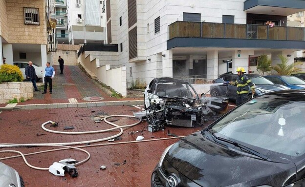 פיצוץ בנס ציונה (צילום: רשתות חברתיות לפי סעיף 27א)