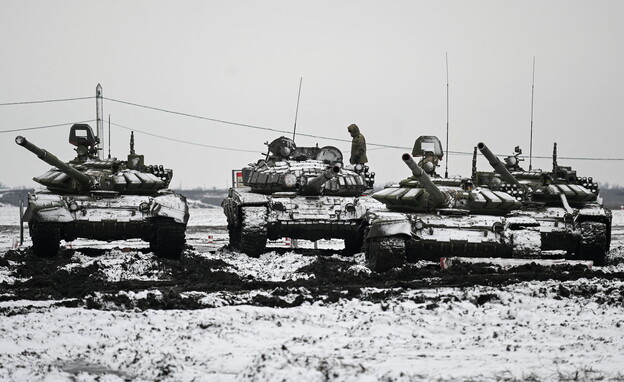 תרגיל של הצבא הרוסי באזור רוסטוב (צילום: רויטרס)