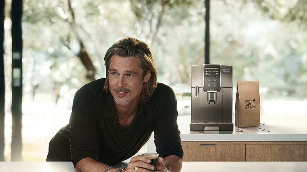 בראד פיט בקמפיין לדלונגי בראד פיט בקמפיין לדלונגי