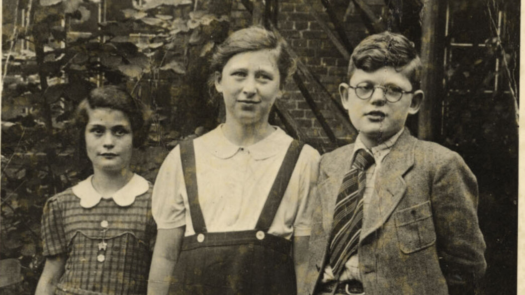 אלפרד-אריה מאייר ואחותו אילזה (משמאל) לפני המלחמה, שלזיה עלית