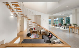 גרם מדרגות, עיצוב שני דגן זילברמן סטודיו איה ושני (צילום: אלעד גונן)