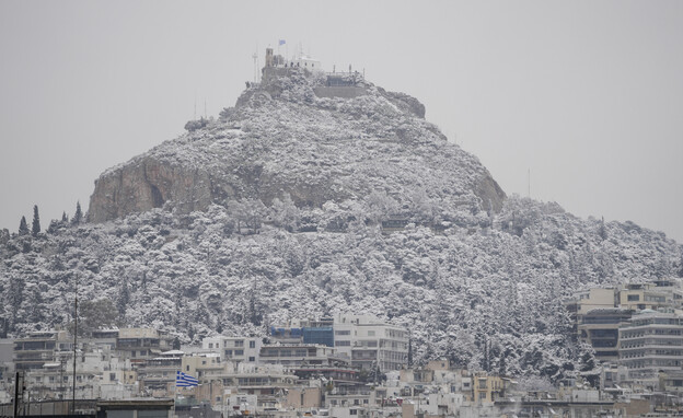 הנקודה הגבוהה ביותר באתונה. הר ליקבטוס (צילום: PhotoThanassis Stavrakis, AP)