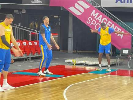 מתוך אימון הערב (באדיבות מכבי ת"א)