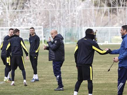 אימון ראשון למאמן החדש בבירה (אורן בן חקון)