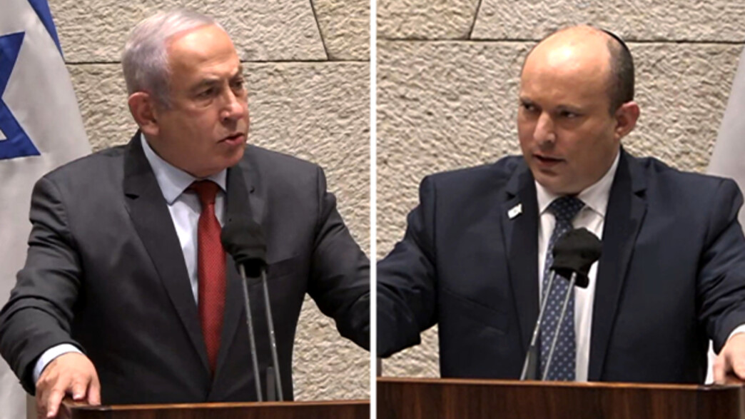 בנט ונתניהו במליאת הכנסת בנט ונתניהו במליאת הכנסת