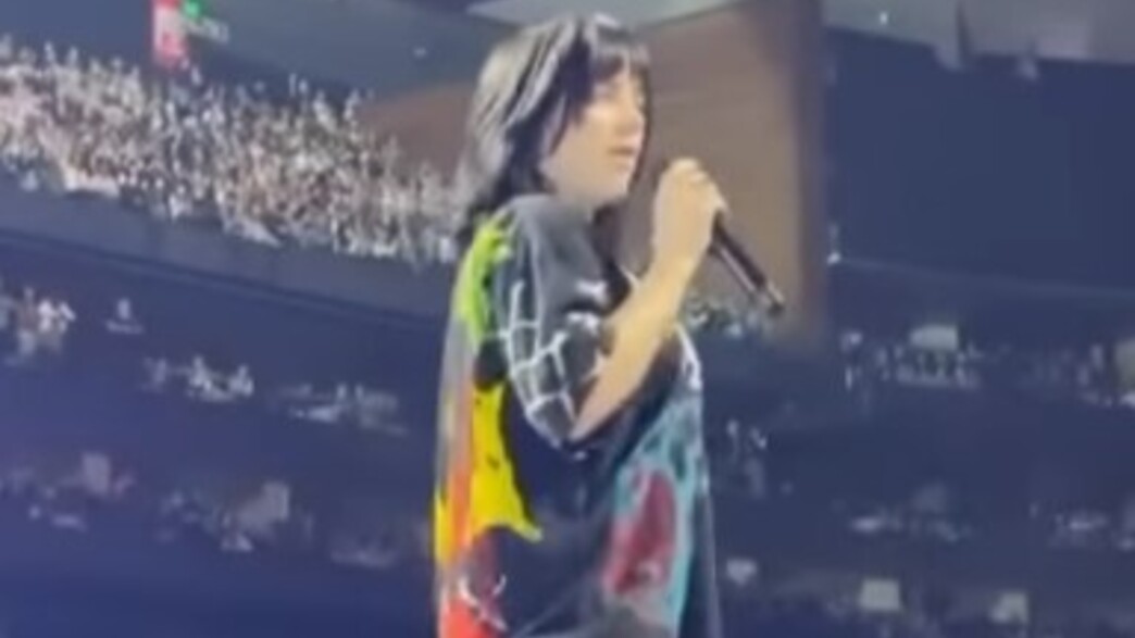 בילי אייליש עוצרת את ההופעה בילי אייליש עוצרת את ההופעה