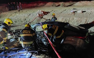 תאונה בכביש הערבה (צילום: דוברות כבאות והצלה מחוז יו"ש)