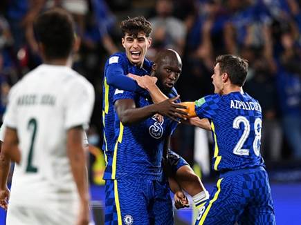 לוקאקו ושחקני צ'לסי חוגגים (Getty)