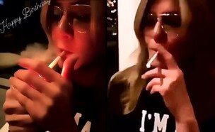 ג'ניפר אניסטון מעשנת (צילום: instgaram)