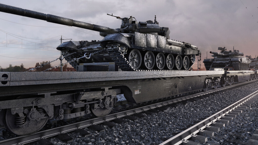 טנקיים רוסיים מובאים לגבולות אוקראינה טנקיים רוסיים מובאים לגבולות אוקראינה