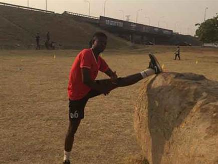 מתאמן לבד, בתקווה למצוא קבוצה (צילום פרטי)