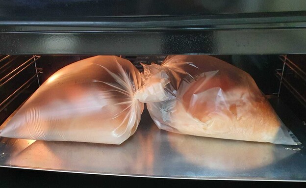 לחם בשקית קוקי  - בתנור