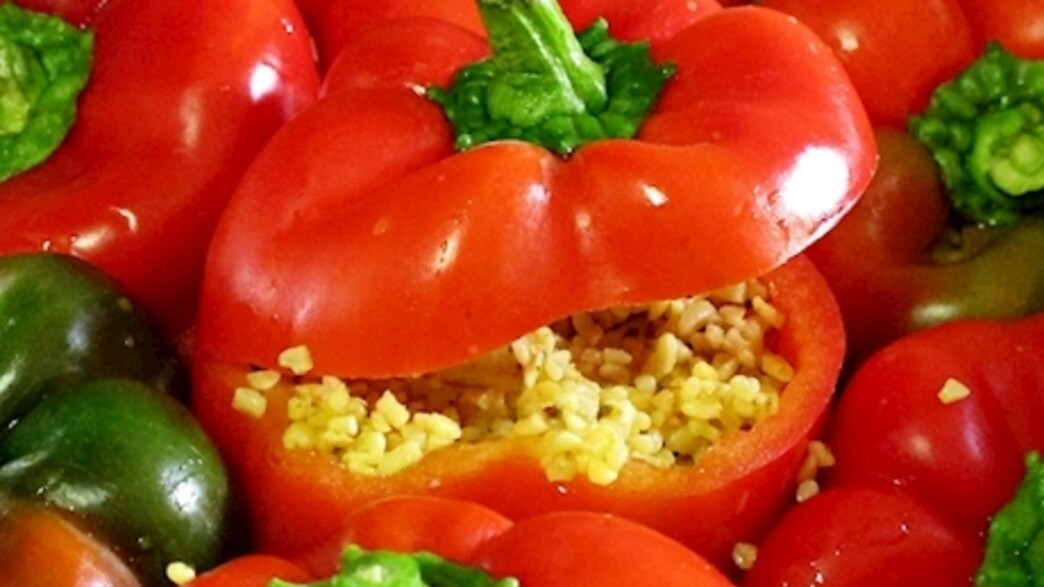 פלפל ממולא בורגול