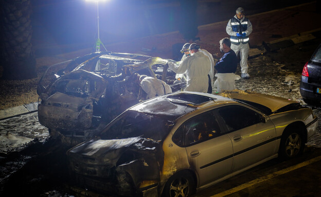 פיצוץ הרכב באשקלון (צילום: אייל מרגולין, פלאש 90)