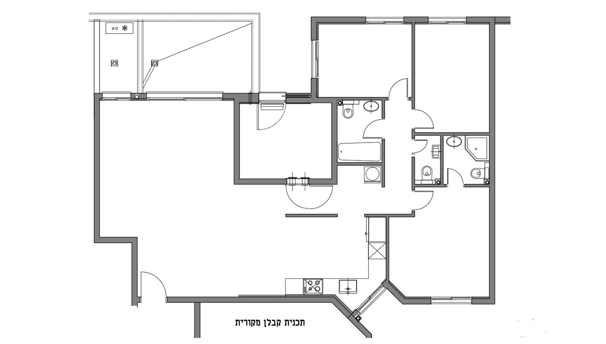 דירה בחיפה, עיצוב ליבנת כהן מרין, התוכנית המקורית