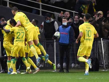 איזה ערב חלומי שלהם שחקני נאנט חוגגים (GETTY)