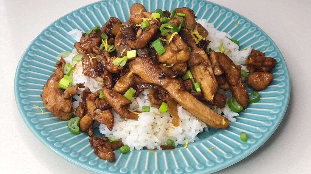 רצועות עוף בלימון