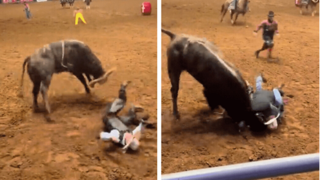 A man from Texas saved his son from death on a rodeo – and everything was recorded on camera