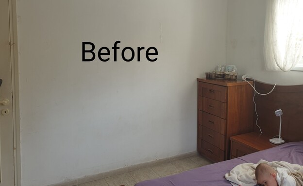 חדר שינה דבורה גולדשמידט,  (צילום: דבורה גולדשמידט)