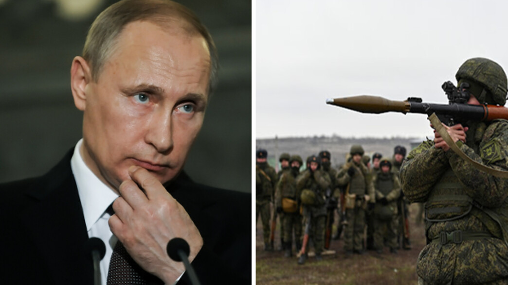 פוטין וחיילים רוסים פוטין וחיילים רוסים