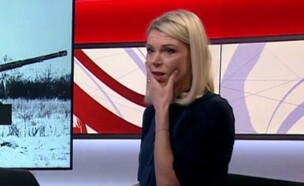 כתבת BBC גילתה בשידור שביתה נהרס (צילום: BBC)