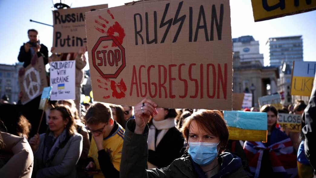 הפגנות תמיכה באוקראינה ברחבי העולם (צילום: רויטרס)
