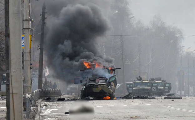 הקרבות באוקראינה (צילום: SERGEY BOBOK/AFP/Getty Images)