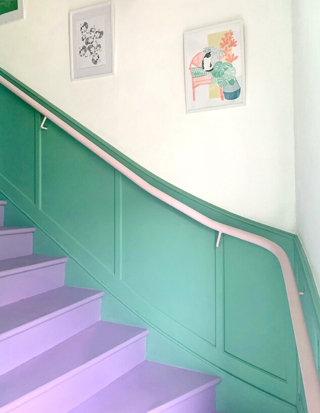 מדרגות צבעוניות, ג, (צילום: weeleithcolony Hannah Bishop)