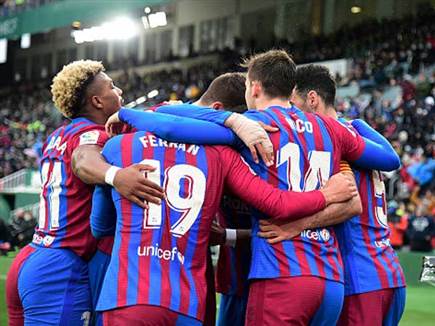 ברצלונה חגגה (GETTY)