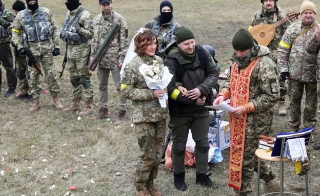 חתונה אוקראינית  (צילום: מתוך טוויטר)