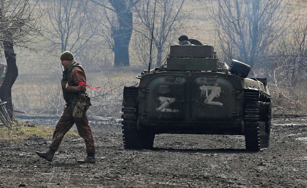 סמל ה-Z שמסמל תמיכה בכוחות הרוסיים (צילום: רויטרס)