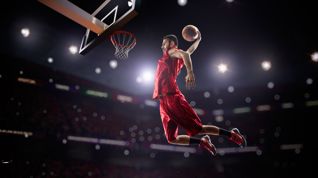 משחק כדורסל. אילוסטרציה