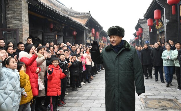 נשיא סין שי ג'ינפינג (צילום: Yan Yan/Xinhua via Getty Images)