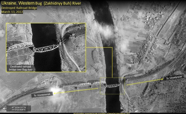צילום לוויין של אזור דרום אוקראינה (צילום: (ImageSat International (ISI)