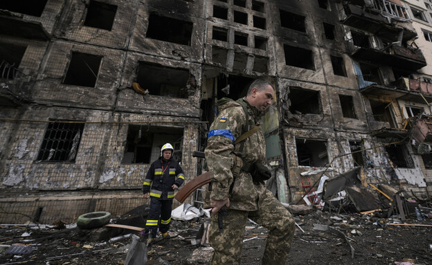 מלחמת רוסיה-אוקראינה, מאריופול (צילום: Vadim Ghirda, AP)