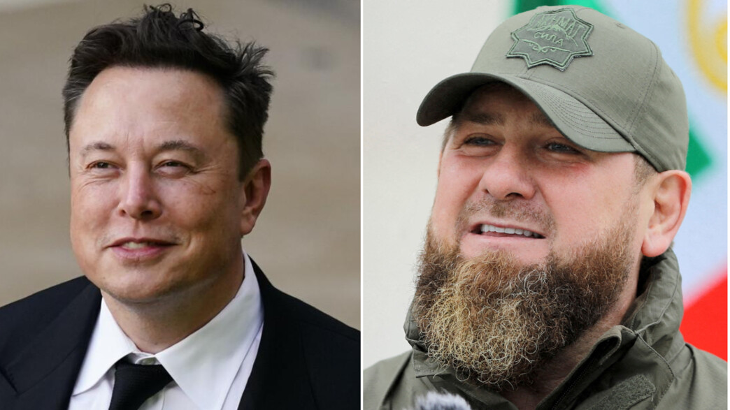 מנכ"ל SpaceX אילון מאסק ונשיא צ'צ'ניה רמזן קדירוב מנכ"ל SpaceX אילון מאסק ונשיא צ'צ'ניה רמזן קדירוב