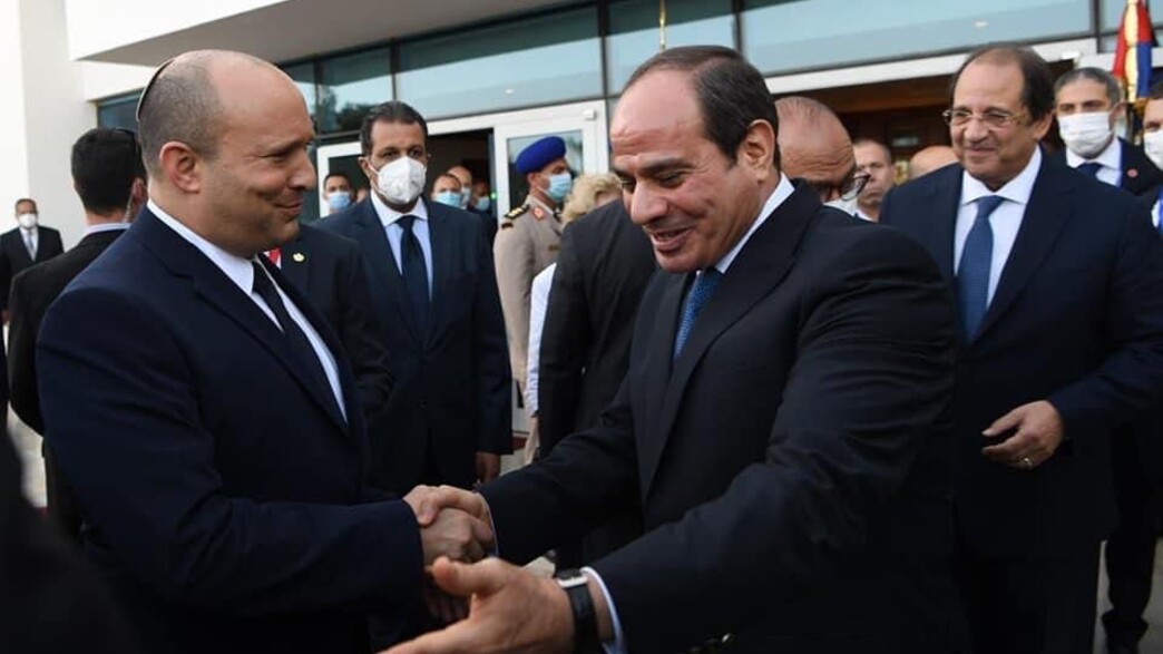 ראש הממשלה בנט ונשיא מצרים א-סיסי