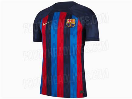 החולצה של ברצלונה ל-2022/23, עדיין בלי ספוטיפיי (Footyheadline) (צילום: ספורט 5)
