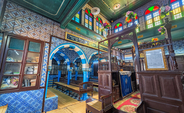 בית הכנסת גריב בג'רבה תוניסיה (צילום: Jess Kraft, shutterstock)