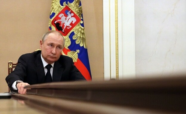 נשיא רוסיה ולדימיר פוטין (צילום: MIKHAIL KLIMENTYEV/SPUTNIK/AFP via Getty Images)