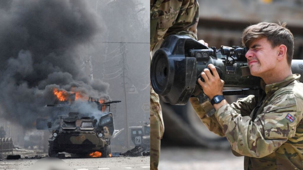 לוחם בריטי, קרבות באוקראינה (צילום: SERGEY BOBOK/AFP/Finnbarr Webster/GettyImages)