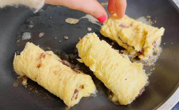 פרנץ' טוסט נוטלה - הטיגון