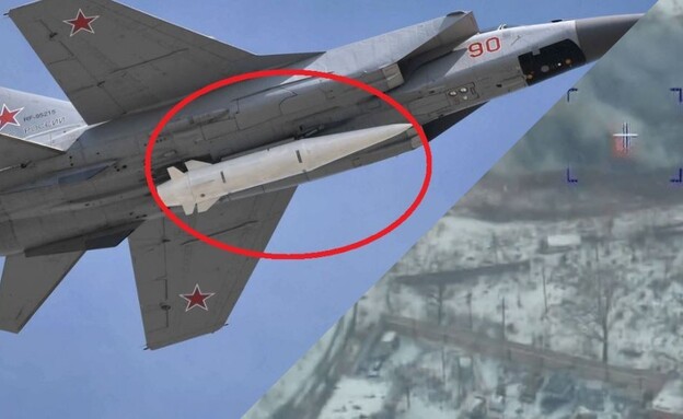 מטוס הקרב והטיל (צילום: kremlin.ru/mod.ru)