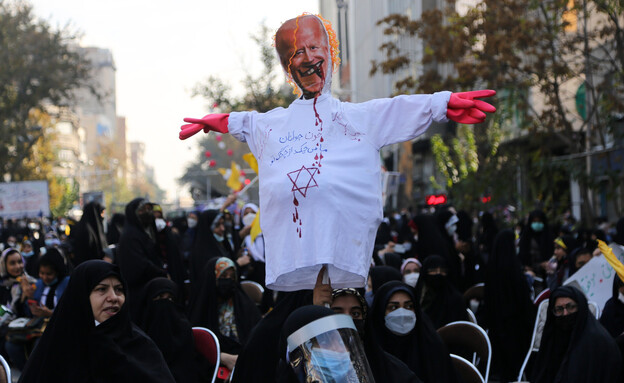 הפגנה בטהרן, אירן נגד ישראל וארה"ב (צילום: Fatemeh Bahrami/Anadolu Agency via Getty Images)