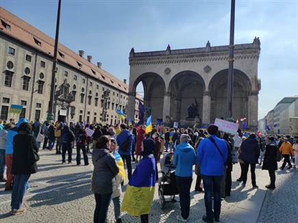 הפגנת התמיכה באוקראינה