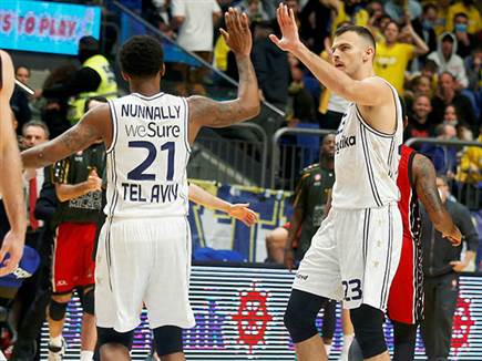 תצוגת שיא של מכבי תל אביב הערב בהיכל (אלן שיבר)