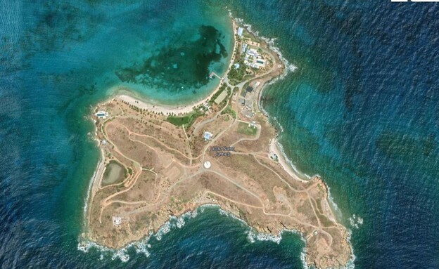 האי של אפשטיין (צילום: google maps)